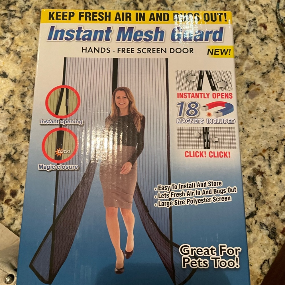Mesh door guard